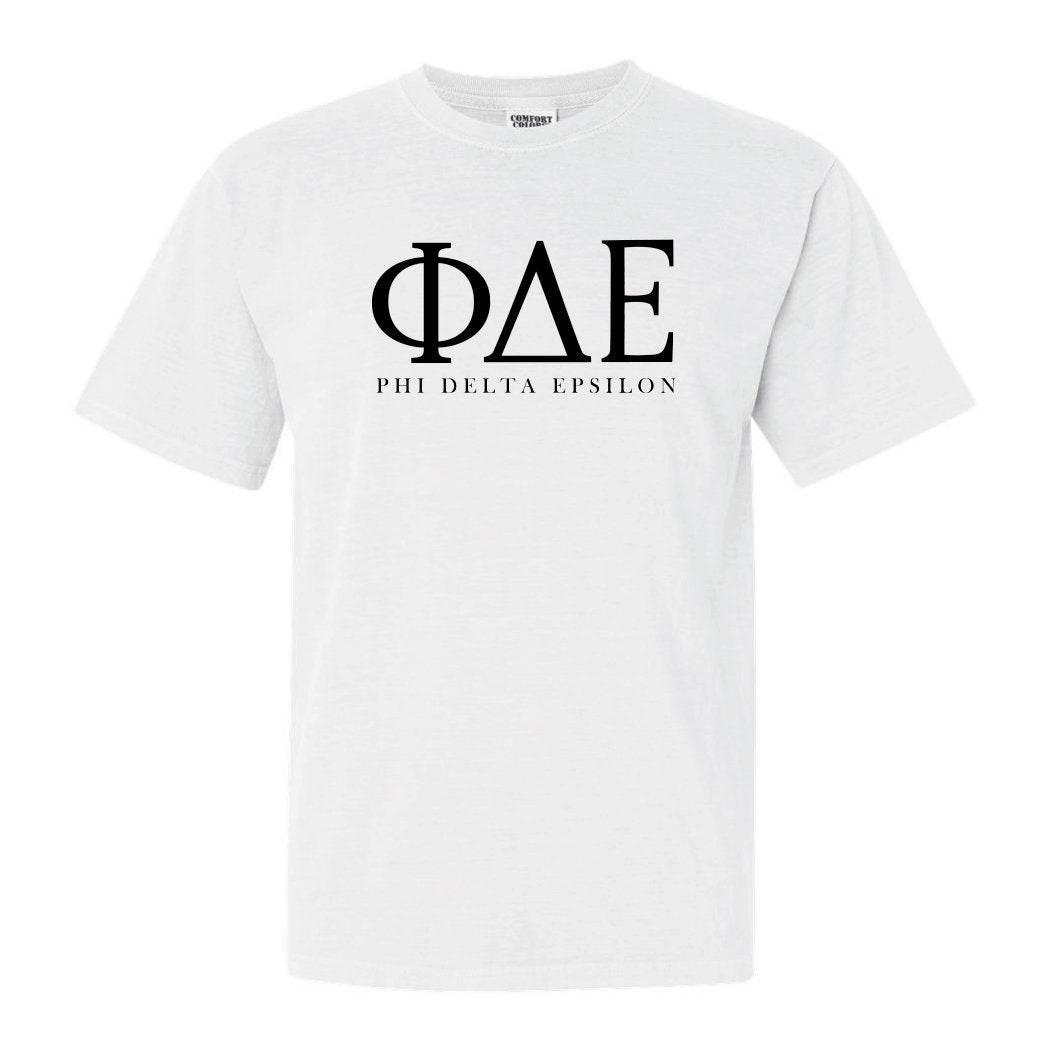 Phi Delta Epsilon Classic Comfort Colors T-Shirt - Kite and Crest