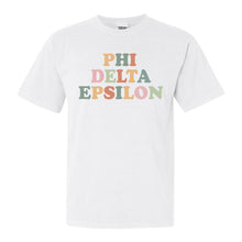 Load image into Gallery viewer, Phi Delta Epsilon For Everyone Comfort Colors T-Shirt - Kite and Crest
