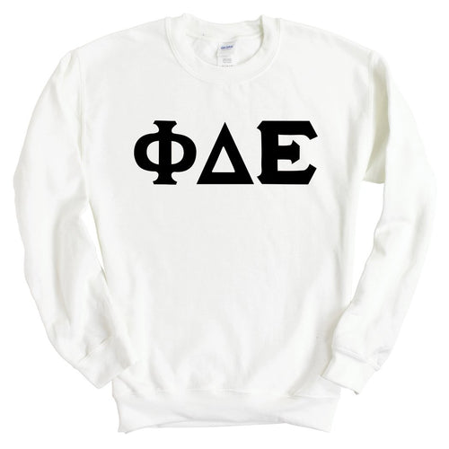 Phi Delta Epsilon Keeping it Simple Sweatshirt - Fraternity Crewneck Sweatshirt - Kite and Crest