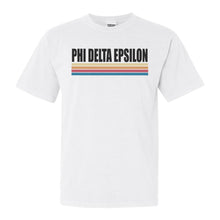 Load image into Gallery viewer, Phi Delta Epsilon Lets Race Comfort Colors T-Shirt - Kite and Crest
