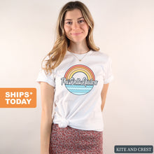 Load image into Gallery viewer, Phi Delta Epsilon Seas the Day Comfort Colors T-Shirt - Kite and Crest
