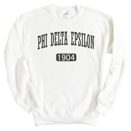 Phi Delta Epsilon Weekender Sweatshirt - Fraternity Crewneck Sweatshirt - Kite and Crest