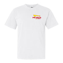 Load image into Gallery viewer, Phi Delta Theta Comfort Colors T-Shirt - Phi Delt California Retro Shirt - Kite and Crest
