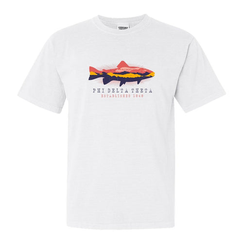 Phi Delta Theta Comfort Colors T-Shirt - Phi Delt Fishing Shirt - Kite and Crest