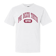 Load image into Gallery viewer, Phi Delta Theta Comfort Colors T-Shirt - Phi Delt Large Athletic Shirt - Kite and Crest
