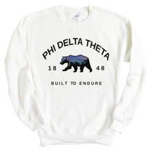 Load image into Gallery viewer, Phi Delta Theta Sweatshirt - Phi Delt Fraternal Bear Crewneck Sweatshirt - Kite and Crest
