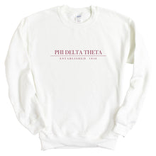 Load image into Gallery viewer, Phi Delta Theta Sweatshirt - Phi Delt Old Fashioned Vintage Crewneck Sweatshirt - Kite and Crest
