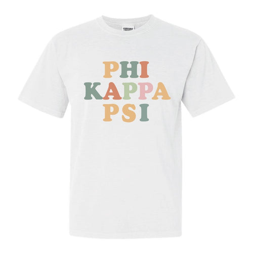 Phi Kappa Psi Comfort Colors T-Shirt - Phi Psi Bright and Colorful Shirt - Kite and Crest