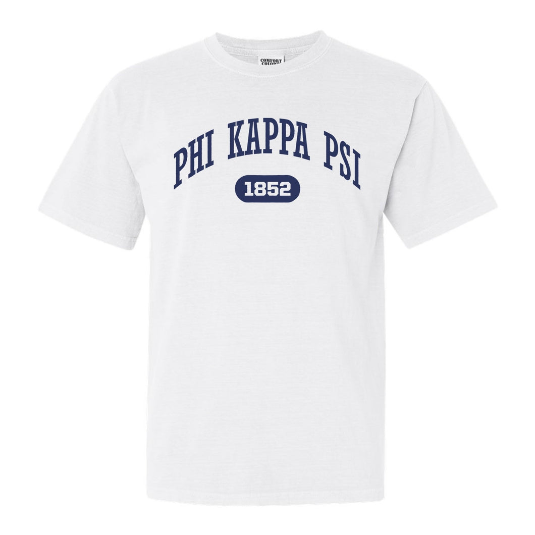 Phi Kappa Psi Comfort Colors T-Shirt - Phi Psi Fraternal Arch Shirt - Kite and Crest