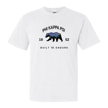 Load image into Gallery viewer, Phi Kappa Psi Comfort Colors T-Shirt - Phi Psi Fraternal Bear Shirt - Kite and Crest
