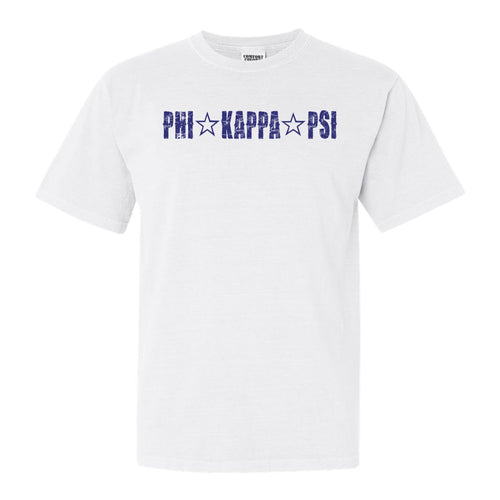 Phi Kappa Psi Comfort Colors T-Shirt - Phi Psi Fraternal Star Shirt - Kite and Crest
