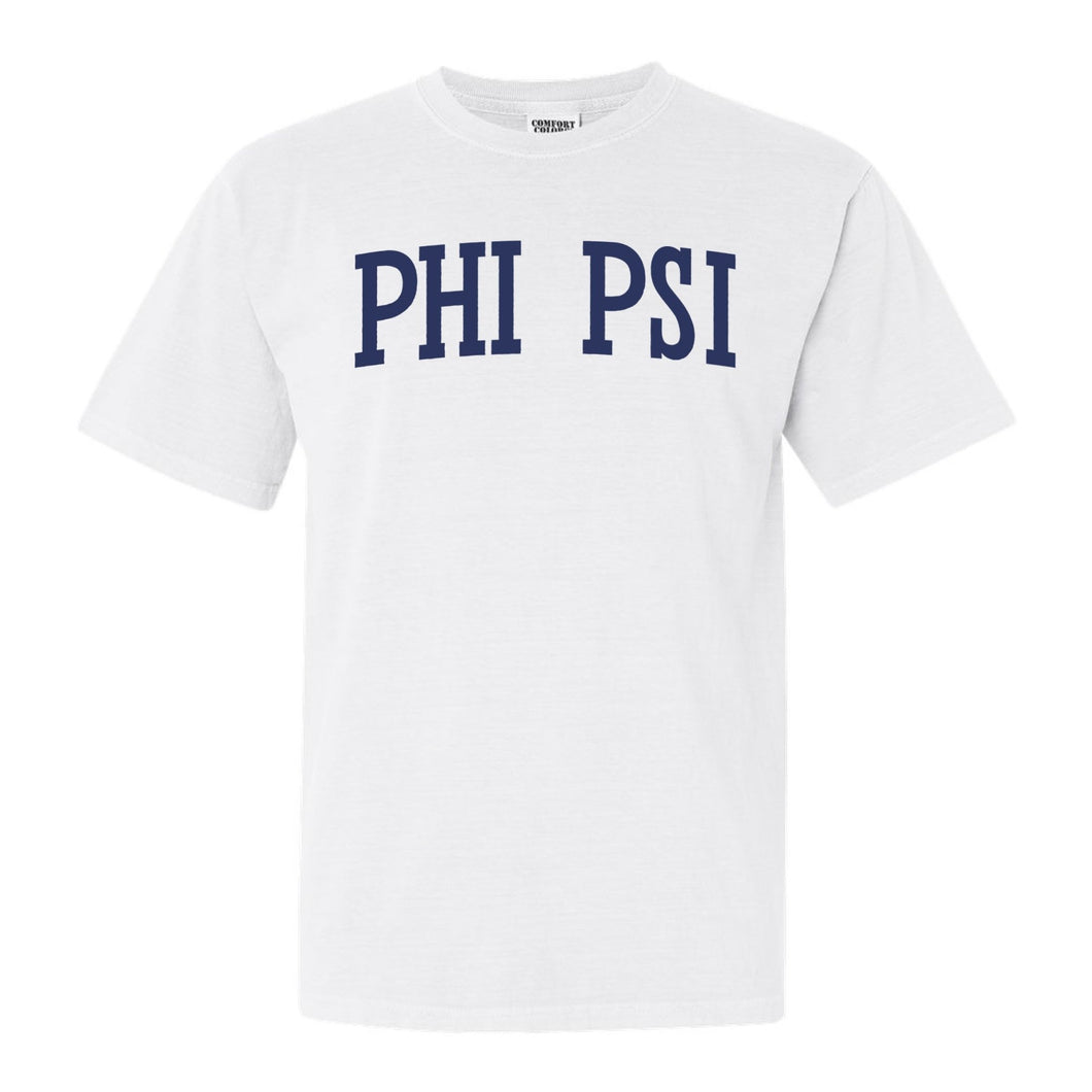 Phi Kappa Psi Comfort Colors T-Shirt - Phi Psi Intrinsic Lettered Shirt - Kite and Crest