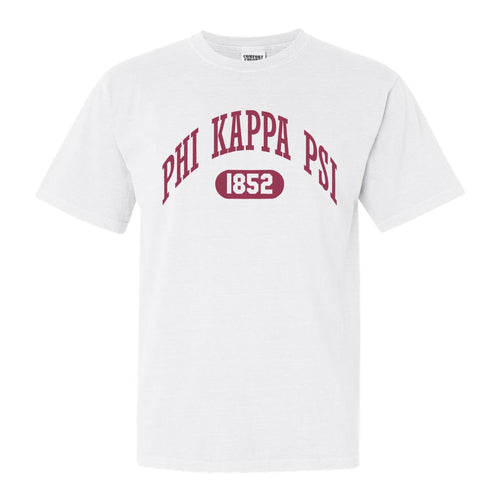 Phi Kappa Psi Comfort Colors T-Shirt - Phi Psi Large Athletic Shirt - Kite and Crest