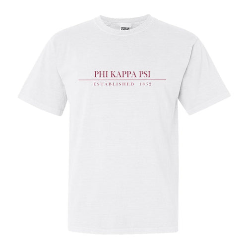 Phi Kappa Psi Comfort Colors T-Shirt - Phi Psi Old Fashioned Vintage Shirt - Kite and Crest