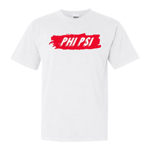 Phi Kappa Psi Comfort Colors T-Shirt - Phi Psi Red Slash Shirt - Kite and Crest