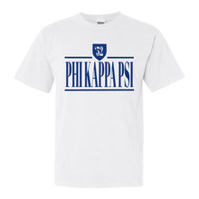 Load image into Gallery viewer, Phi Kappa Psi Comfort Colors T-Shirt - Phi Psi Shield Shirt - Kite and Crest
