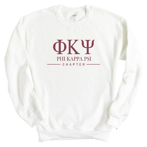 Phi Kappa Psi Sweatshirt - Phi Psi Basic Lined Crewneck Sweatshirt - Kite and Crest