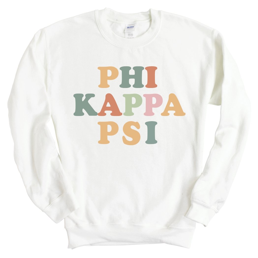 Phi Kappa Psi Sweatshirt - Phi Psi Bright and Colorful Crewneck Sweatshirt - Kite and Crest