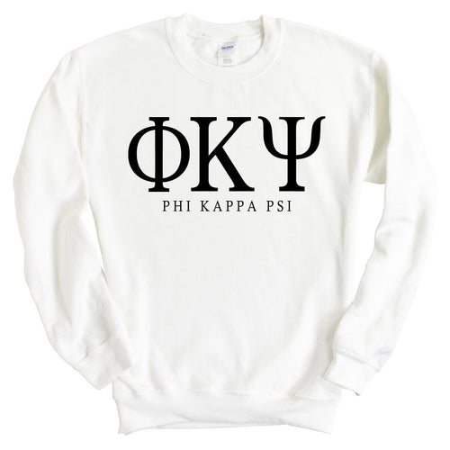 Phi Kappa Psi Sweatshirt - Phi Psi Fraternal Block Crewneck Sweatshirt - Kite and Crest