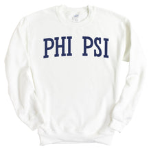 Load image into Gallery viewer, Phi Kappa Psi Sweatshirt - Phi Psi Intrinsic Lettered Crewneck Sweatshirt - Kite and Crest
