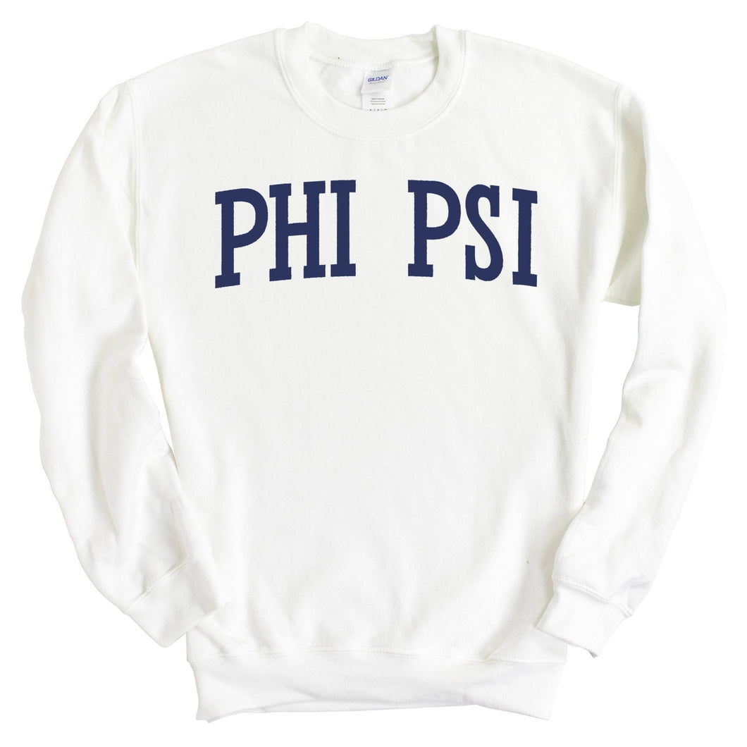 Phi Kappa Psi Sweatshirt - Phi Psi Intrinsic Lettered Crewneck Sweatshirt - Kite and Crest