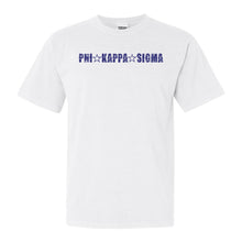 Load image into Gallery viewer, Phi Kappa Sigma Fraternal Star Comfort Colors T-Shirt - Fraternity Tee - Kite and Crest
