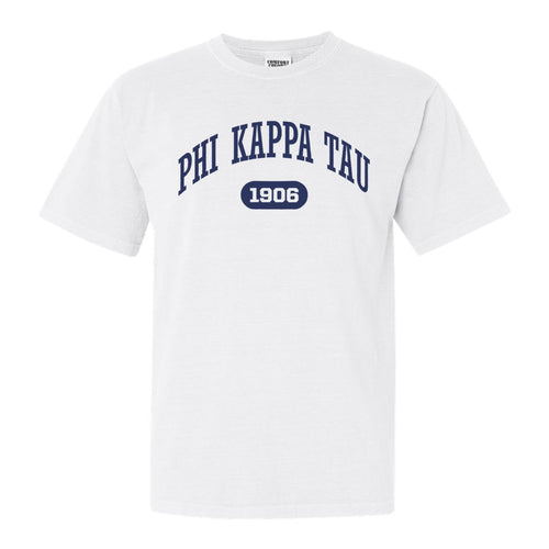 Phi Kappa Tau Comfort Colors T-Shirt - Phi Tau Fraternal Arch Shirt - Kite and Crest