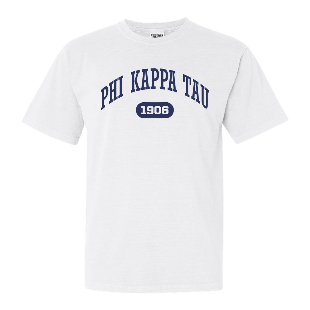 Phi Kappa Tau Comfort Colors T-Shirt - Phi Tau Fraternal Arch Shirt - Kite and Crest