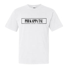Load image into Gallery viewer, Phi Kappa Tau Comfort Colors T-Shirt - Phi Tau Fraternal Block Shirt - Kite and Crest
