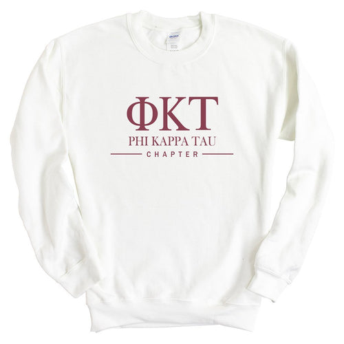 Phi Kappa Tau Sweatshirt - Phi Tau Basic Lined Crewneck Sweatshirt - Kite and Crest