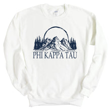 Load image into Gallery viewer, Phi Kappa Tau Sweatshirt - Phi Tau Epic Mountains Crewneck Sweatshirt - Kite and Crest
