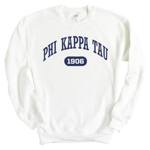 Load image into Gallery viewer, Phi Kappa Tau Sweatshirt - Phi Tau Fraternal Arch Crewneck Sweatshirt - Kite and Crest
