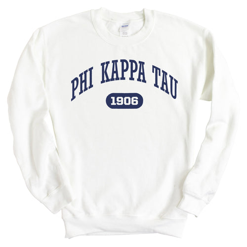 Phi Kappa Tau Sweatshirt - Phi Tau Fraternal Arch Crewneck Sweatshirt - Kite and Crest