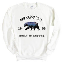 Load image into Gallery viewer, Phi Kappa Tau Sweatshirt - Phi Tau Fraternal Bear Crewneck Sweatshirt - Kite and Crest
