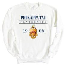 Load image into Gallery viewer, Phi Kappa Tau Sweatshirt - Phi Tau Large Crest Crewneck Sweatshirt - Kite and Crest
