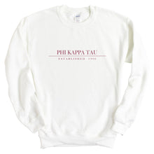 Load image into Gallery viewer, Phi Kappa Tau Sweatshirt - Phi Tau Old Fashioned Vintage Crewneck Sweatshirt - Kite and Crest
