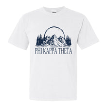 Load image into Gallery viewer, Phi Kappa Theta Epic Mountains Comfort Colors T-Shirt - Fraternity Tee - Kite and Crest
