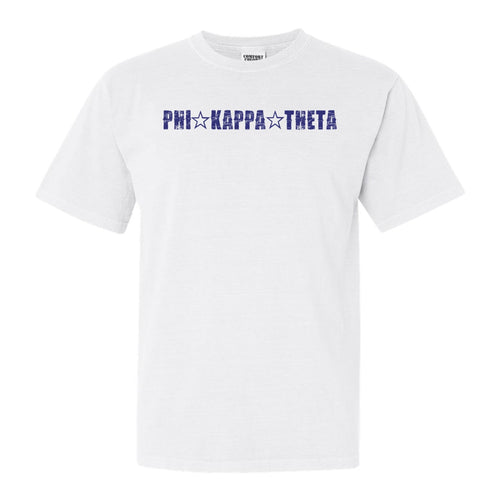 Phi Kappa Theta Fraternal Star Comfort Colors T-Shirt - Fraternity Tee - Kite and Crest