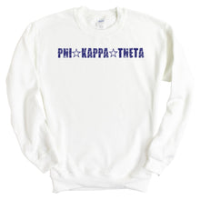 Load image into Gallery viewer, Phi Kappa Theta Fraternal Star Sweatshirt - Fraternity Crewneck Sweatshirt - Kite and Crest
