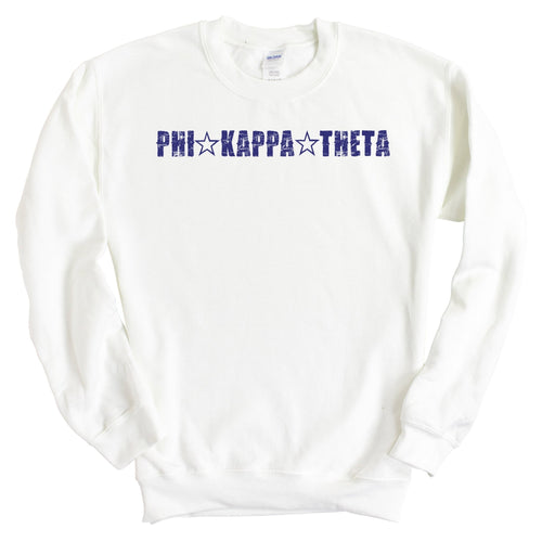 Phi Kappa Theta Fraternal Star Sweatshirt - Fraternity Crewneck Sweatshirt - Kite and Crest