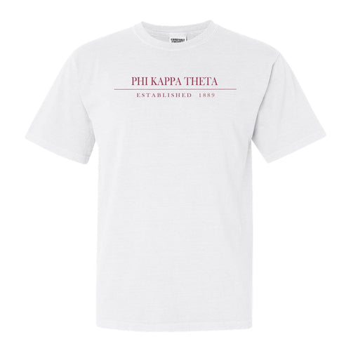 Phi Kappa Theta Old Fashioned Vintage Comfort Colors T-Shirt - Fraternity Tee - Kite and Crest