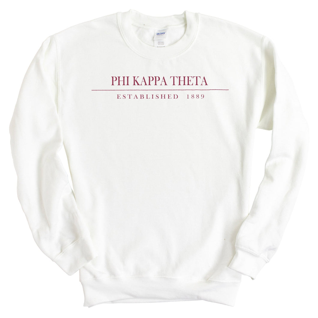 Phi Kappa Theta Old Fashioned Vintage Sweatshirt - Fraternity Crewneck Sweatshirt - Kite and Crest