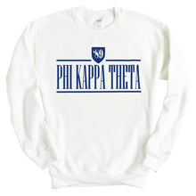 Load image into Gallery viewer, Phi Kappa Theta Shield Sweatshirt - Fraternity Crewneck Sweatshirt - Kite and Crest
