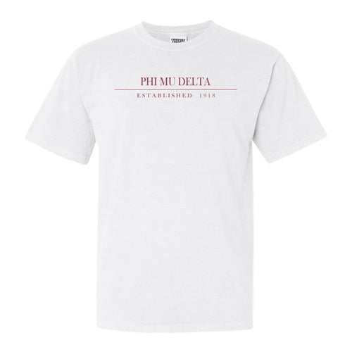 Phi Mu Delta Old Fashioned Vintage Comfort Colors T-Shirt - Fraternity Tee - Kite and Crest