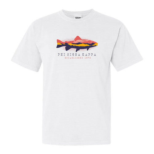 Phi Sigma Kappa Comfort Colors T-Shirt - Phi Sig Fishing Shirt - Kite and Crest