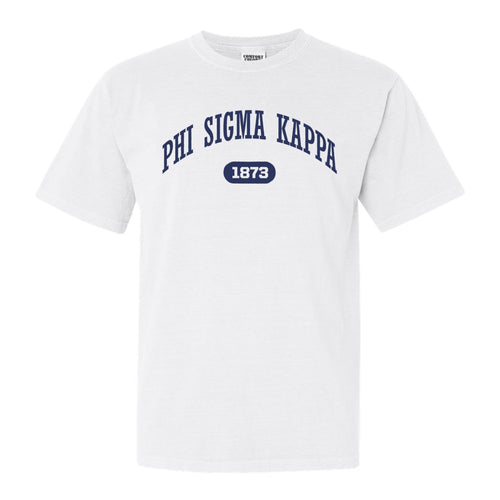 Phi Sigma Kappa Comfort Colors T-Shirt - Phi Sig Fraternal Arch Shirt - Kite and Crest