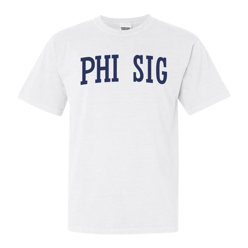 Phi Sigma Kappa Comfort Colors T-Shirt - Phi Sig Intrinsic Lettered Shirt - Kite and Crest
