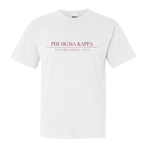 Phi Sigma Kappa Comfort Colors T-Shirt - Phi Sig Old Fashioned Vintage Shirt - Kite and Crest