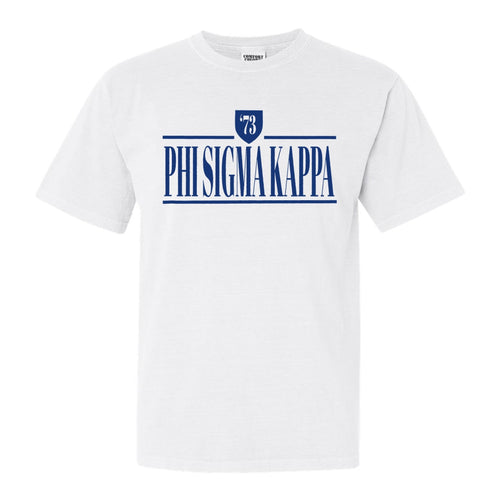 Phi Sigma Kappa Comfort Colors T-Shirt - Phi Sig Shield Shirt - Kite and Crest