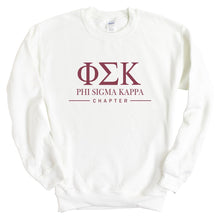 Load image into Gallery viewer, Phi Sigma Kappa Sweatshirt - Phi Sig Basic Lined Crewneck Sweatshirt - Kite and Crest
